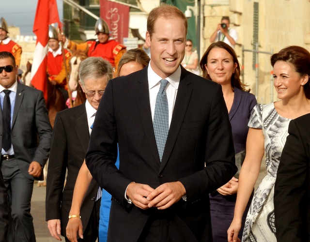 Prince William tours Malta in place of pregnant Duchess Kate