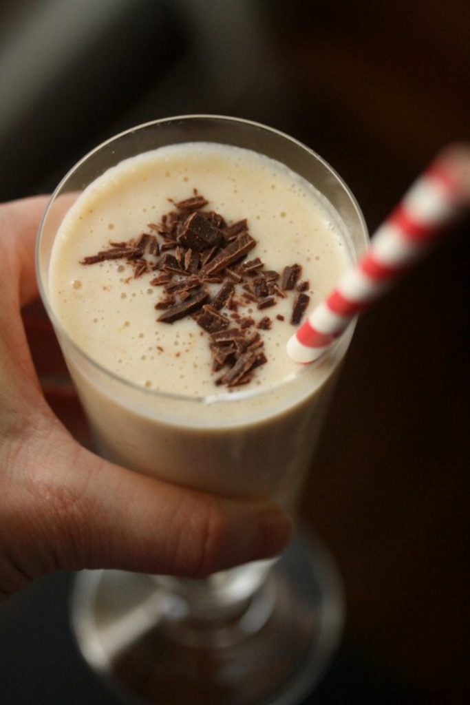 Dark Chocolate and Cacao Nib Banana Smoothie